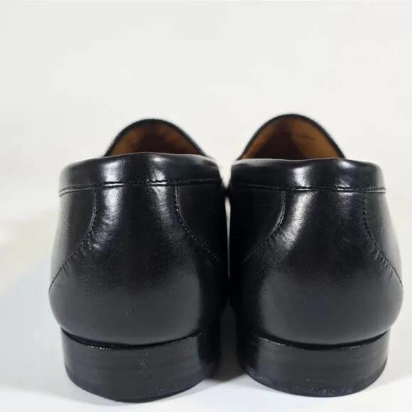O Cole Haan Resort Black Leather Loafers Dress Shoes Mens Size 10D Preppy Office
