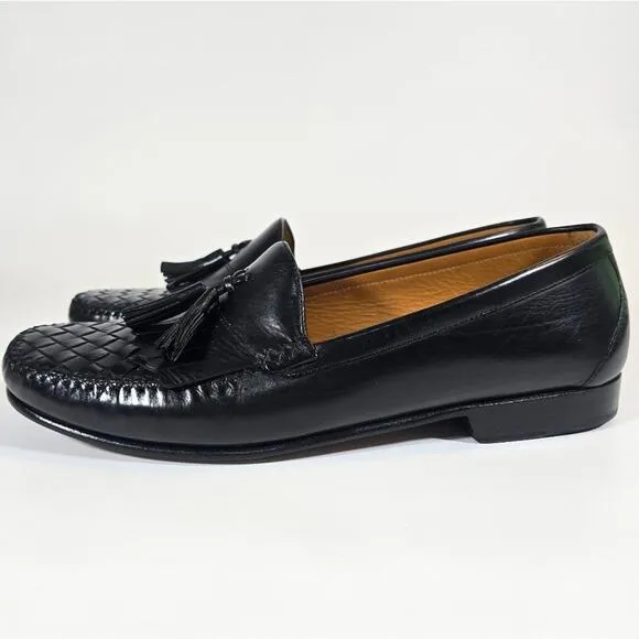 O Cole Haan Resort Black Leather Loafers Dress Shoes Mens Size 10D Preppy Office