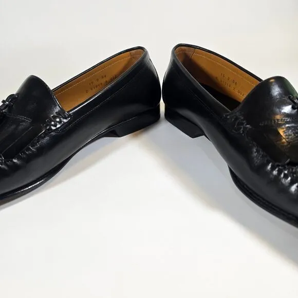 O Cole Haan Resort Black Leather Loafers Dress Shoes Mens Size 10D Preppy Office