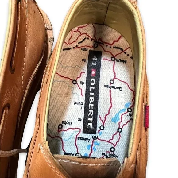 Oliberté Lomayo Men's Boat Shoes Camel 41/ 8
