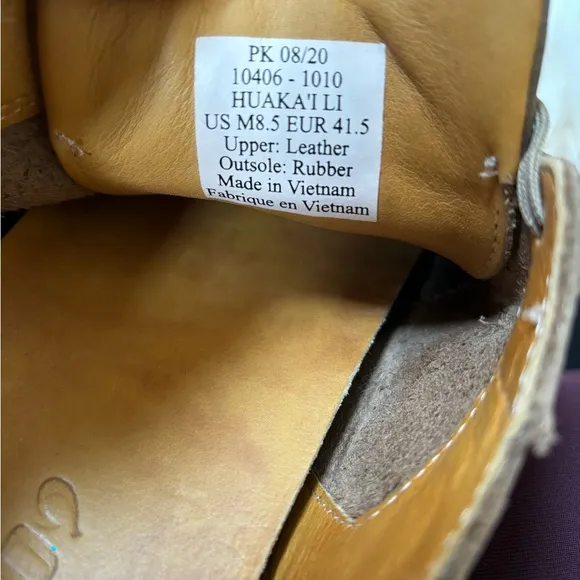 Olukai Huaka’i Li leather lace up sneaker shoes