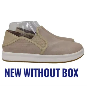Olukai Ki'Ihele 'Ili Beige Leather Shoes Women's 8.5 NEW Without Box
