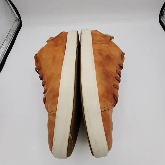 Olukai Lae'ahi Li Ili Shoes Mens 11 Brown Distressed Aged Leather Sneakers
