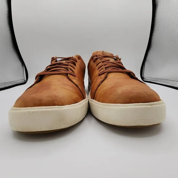 Olukai Lae'ahi Li Ili Shoes Mens 11 Brown Distressed Aged Leather Sneakers