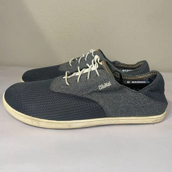 OLUKAI MEN’S NOHEA MOKU SLIP ON NO TIE BOAT SHOES