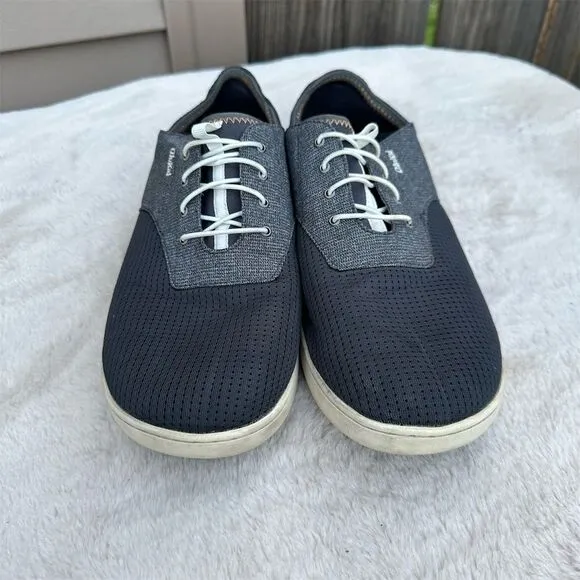 OluKai Nohea Moku Men's Boat Shoes Dark Shadow Size 12 Casual