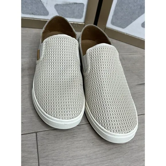 Olukai Pehuea Women Slip-On Shoes Sneakers loafers flats Sz 8 Eu 38 Tapa