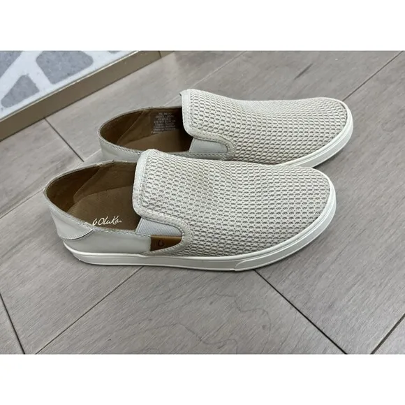 Olukai Pehuea Women Slip-On Shoes Sneakers loafers flats Sz 8 Eu 38 Tapa