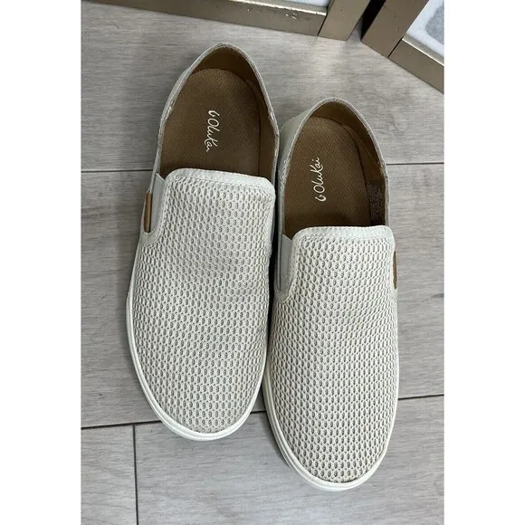Olukai Pehuea Women Slip-On Shoes Sneakers loafers flats Sz 8 Eu 38 Tapa