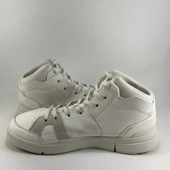 On Cloud The Roger Clubhouse Mid Tennis Shoes Mens Size 11 White Leather