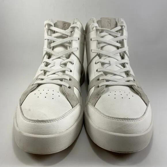 On Cloud The Roger Clubhouse Mid Tennis Shoes Mens Size 11 White Leather