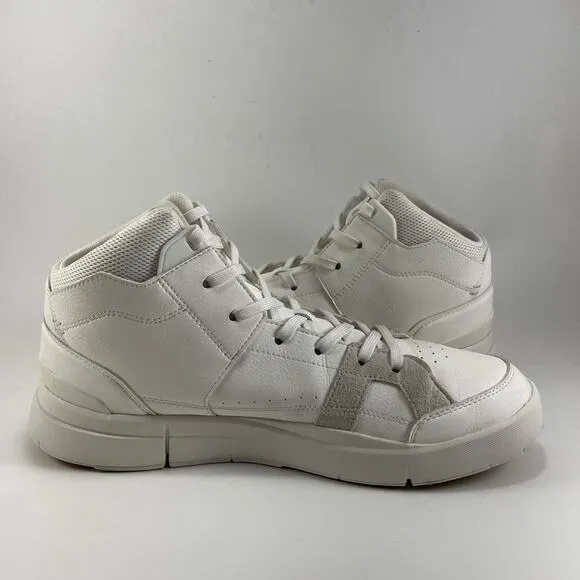 On Cloud The Roger Clubhouse Mid Tennis Shoes Mens Size 11 White Leather