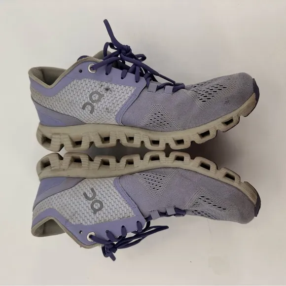 On Cloud X Lavender Ice Purple Running Sneakers Shoes Women’s Size 8.5