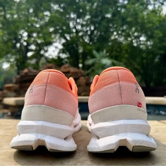 On Running Cloudsurfer Flame White Orange Shoe - Size 12.5 Men’s (3MD10421204)