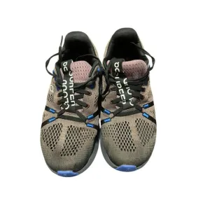 On Womens Black and burgundy  Lace Up Cloudsurfer Trail Running Sneakers Shoes S