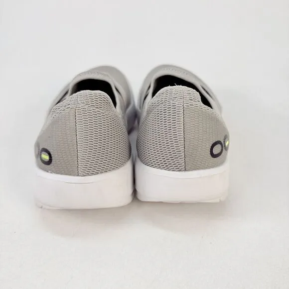Oofos OOmg EEZEE Low Stretch Canvas Shoes Women's Size 9 Grey 7012022-8