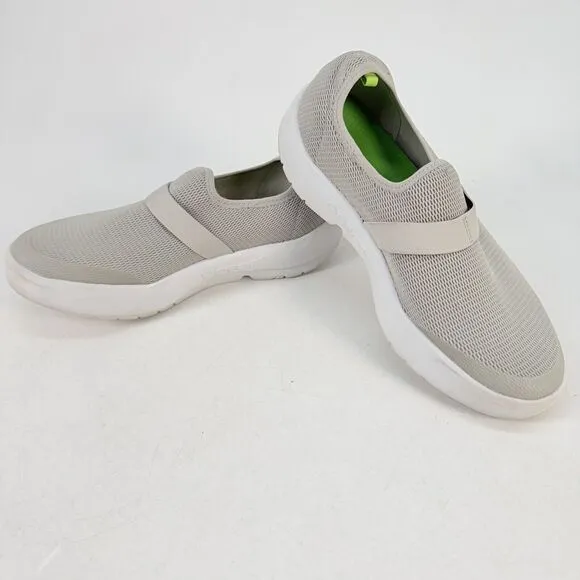 Oofos OOmg EEZEE Low Stretch Canvas Shoes Women's Size 9 Grey 7012022-8
