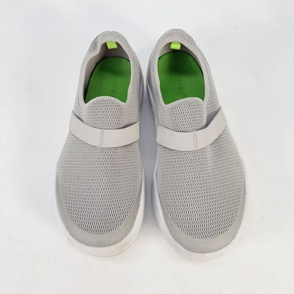 Oofos OOmg EEZEE Low Stretch Canvas Shoes Women's Size 9 Grey 7012022-8