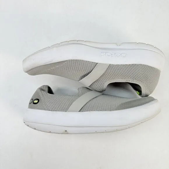 Oofos OOmg EEZEE Low Stretch Canvas Shoes Women's Size 9 Grey 7012022-8