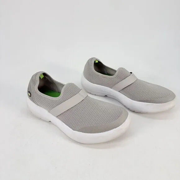 Oofos OOmg EEZEE Low Stretch Canvas Shoes Women's Size 9 Grey 7012022-8