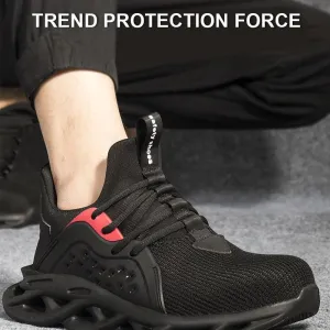 Outdoor Ademend Mesh Stalen Neus Anti Smashing Working Shoes