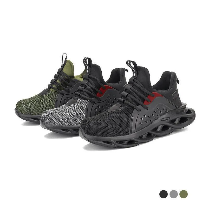Outdoor Ademend Mesh Stalen Neus Anti Smashing Working Shoes
