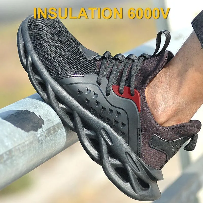 Outdoor Ademend Mesh Stalen Neus Anti Smashing Working Shoes