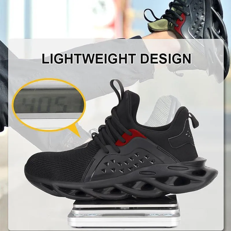 Outdoor Ademend Mesh Stalen Neus Anti Smashing Working Shoes
