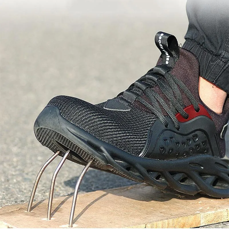 Outdoor Ademend Mesh Stalen Neus Anti Smashing Working Shoes