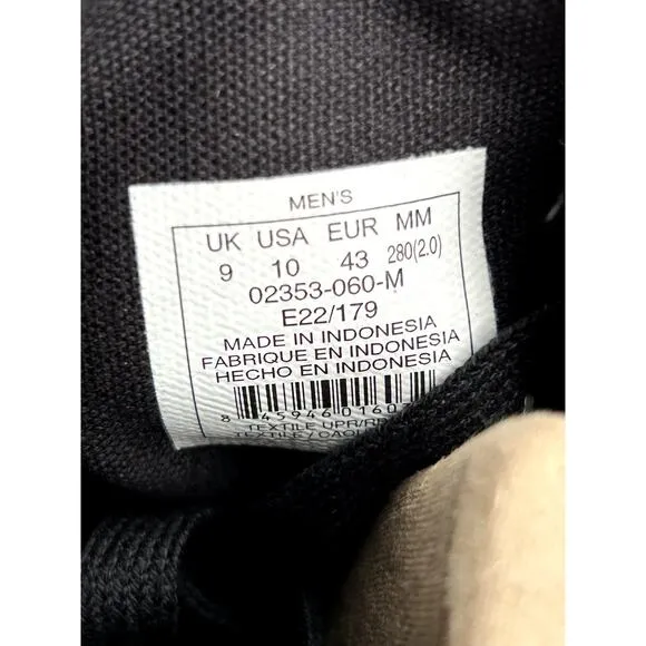 Palladium Black Baggy Hi Fold over Top Boots, Men's size 10, EU 43, NWB