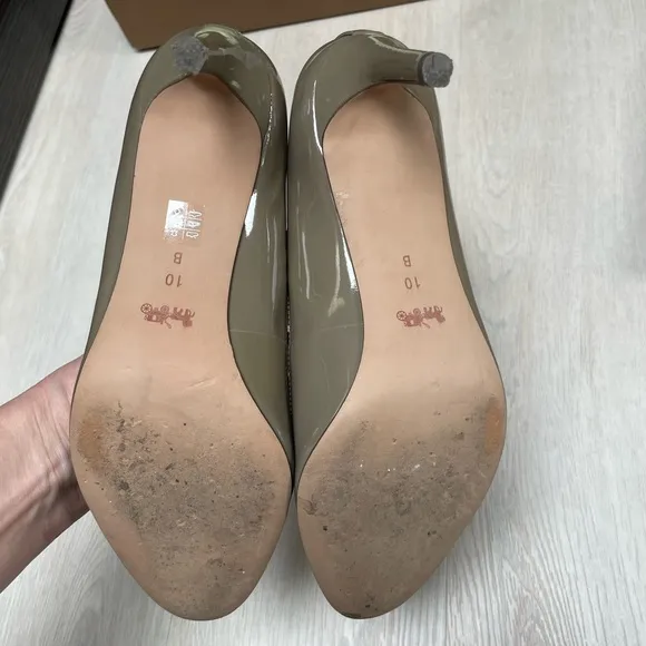 Patent leather COACH shoes
