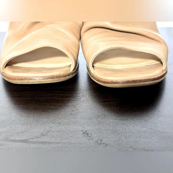 Paul Green Rival Tan Leather Slingback Sandals Sz 7.5, 10 US