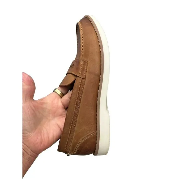 Penny Loafers Top-Siders Sperry Mens Slip On, 8 M Brown Leather Shoes STS22371