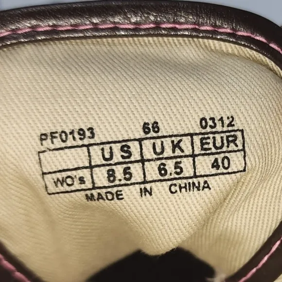 PF FLYERS PINTAIL NIB – Vintage active shoes, USA, canvas, pink/brown, size 8.5
