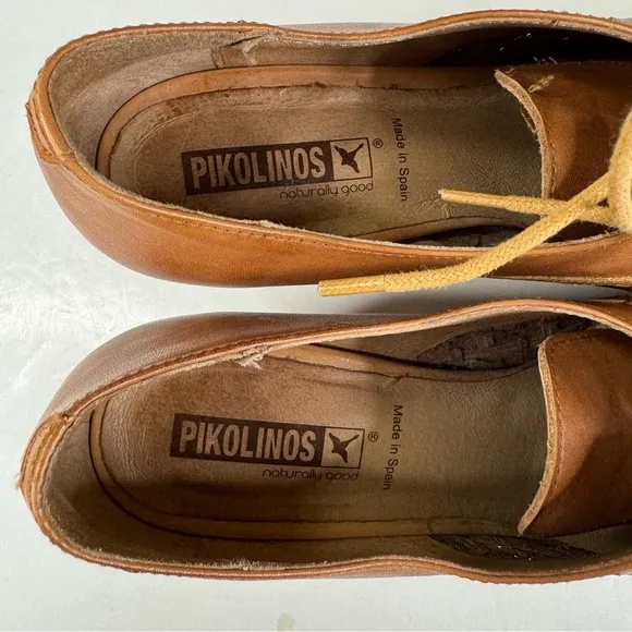 Pikolinos Brown Leather Samoa Pump Shoes Size 40