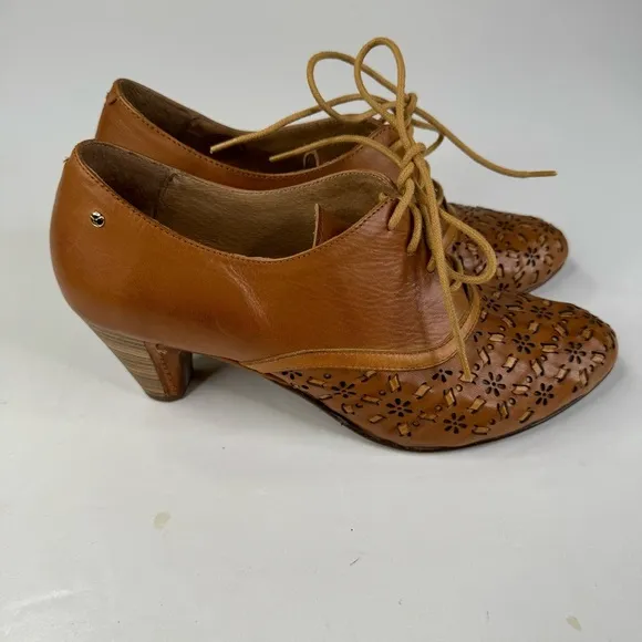 Pikolinos Brown Leather Samoa Pump Shoes Size 40