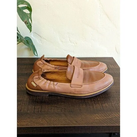 Pikolinos Women's Santorini Leather Loafer Shoes - Size 40