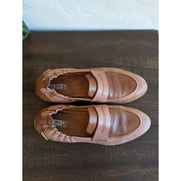 Pikolinos Women's Santorini Leather Loafer Shoes - Size 40