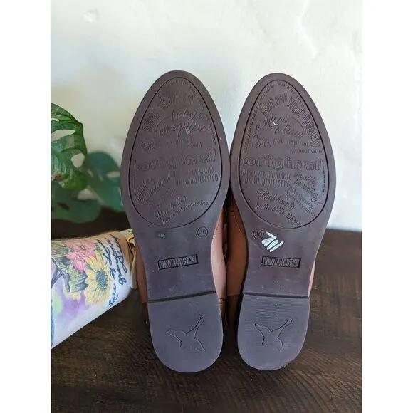 Pikolinos Women's Santorini Leather Loafer Shoes - Size 40