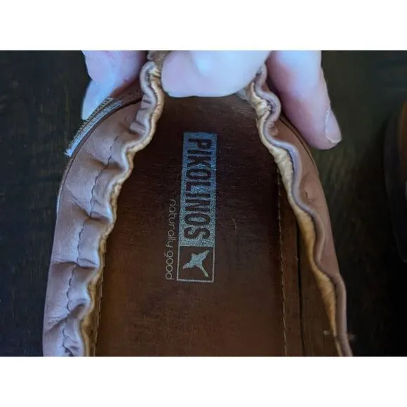 Pikolinos Women's Santorini Leather Loafer Shoes - Size 40