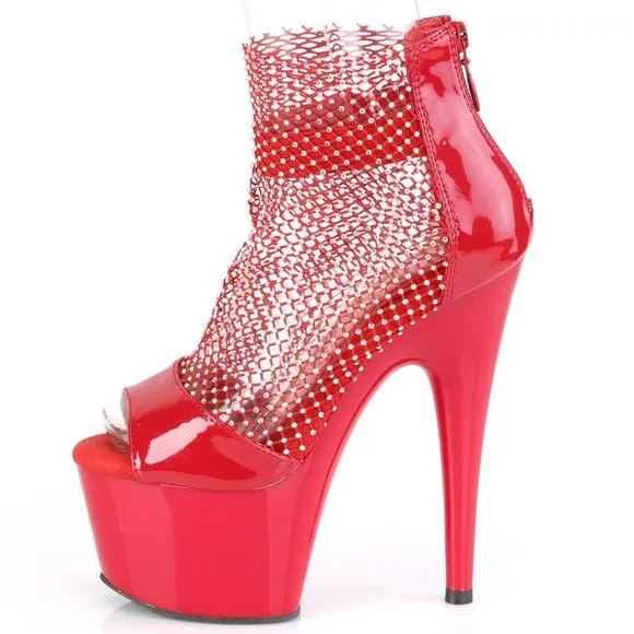 Platform Rhinestone Patent High Heel Shoes
