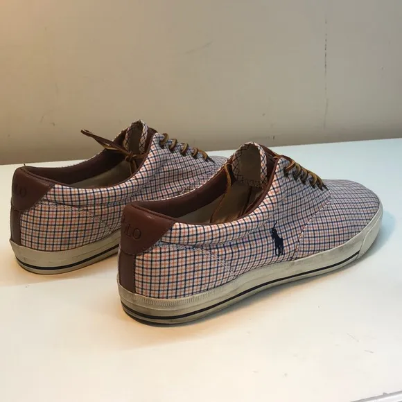 Polo by RL Orange, Blue &amp; White Vaughn Boat Shoes