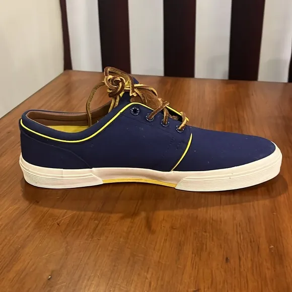 Polo Ralph Lauren Faxon canvas shoes sneakers new Blue Mens Size 11.5