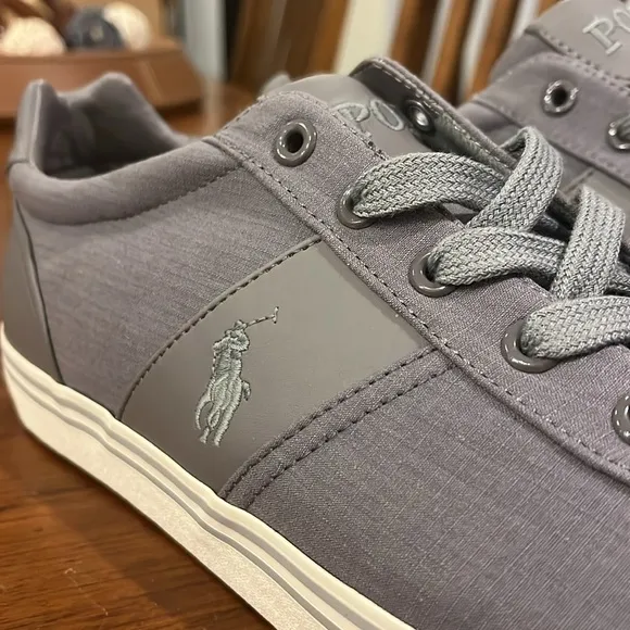 Polo Ralph Lauren Hanford boat shoes sneakers ripstop grey new Mens Sizes