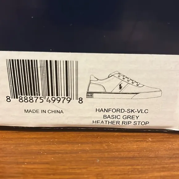 Polo Ralph Lauren Hanford boat shoes sneakers ripstop grey new Mens Sizes