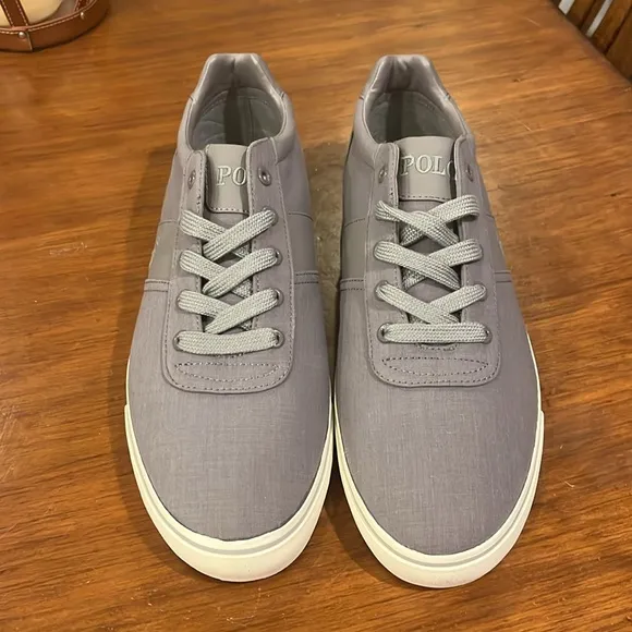 Polo Ralph Lauren Hanford boat shoes sneakers ripstop grey new Mens Sizes