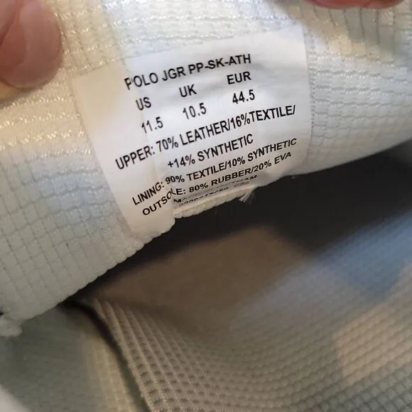 Polo Ralph Lauren Jogger Men's Shoes Sneakers Soft Grey Size 11.5