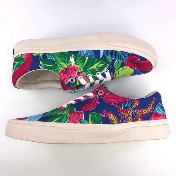 Polo Ralph Lauren Keaton Pony Floral Men's Canvas Low Top Shoes Sneakers