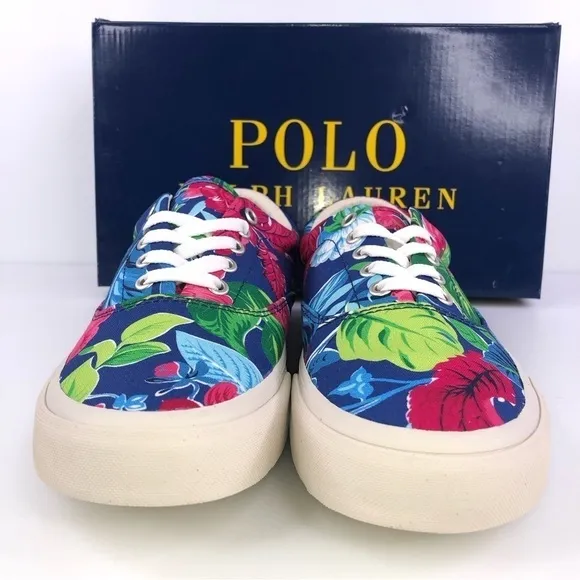 Polo Ralph Lauren Keaton Pony Floral Men's Canvas Low Top Shoes Sneakers