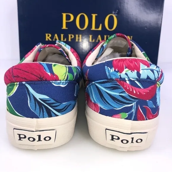 Polo Ralph Lauren Keaton Pony Floral Men's Canvas Low Top Shoes Sneakers